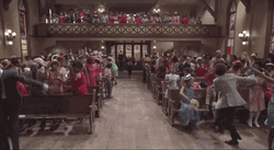 James Brown Backflipping In Church GIF