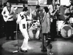 James Brown Playing Bumping Step GIF
