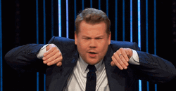 James Corden Demonstrating How He Search GIF