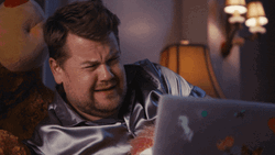 James Corden Sobbing On His Bed  GIF