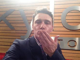 James Dave Franco Flying Kiss GIF