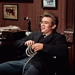 James Dean Giant Laughing