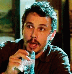 James Franco Sipping GIF