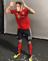 James Rodriguez Loser Hand Sign And Tongue Out GIF