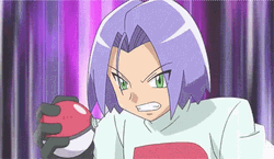 James Team Rocket Throwing Pokeball GIF