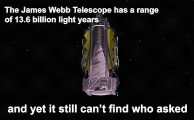 James Webb Telescope Range 13.6 Billion Light Years GIF