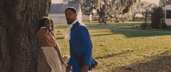 Jamie Foxx Investigates Telescope GIF
