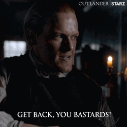 Jamie Fraser Angry Yell GIF