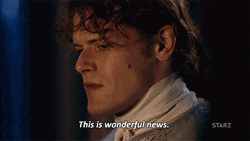 Jamie Fraser Look Up Grateful GIF