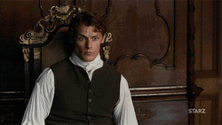 Jamie Fraser Serious Thinking GIF