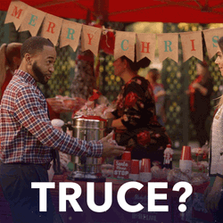 Jana And Percy Truce White Flag GIF