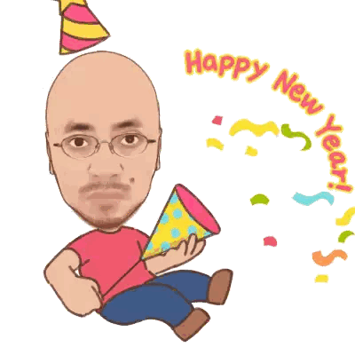 Jancokinaja Happy New Year Sticker
