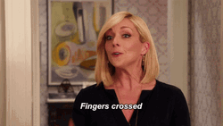 Jane Krakowski Fingers Crossed GIF