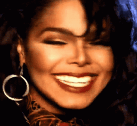 Janet Jackson Big Smile GIF