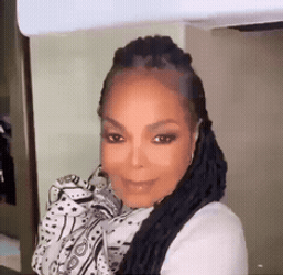 Janet Jackson Silly Reaction GIF