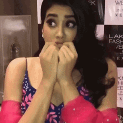 Janhvi Kapoor Scared Nail Biting GIF