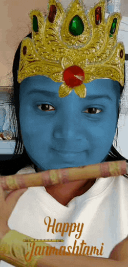 Janmashtami Krishna Face App GIF