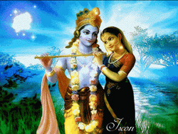 Janmashtami Sparkling Lord Krishna GIF
