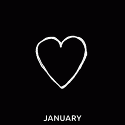 January Broken Heart Motion GIF