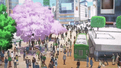 Japan Busy Days Anime Scenery GIF