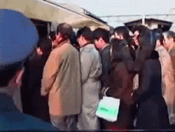 Japan Crowded Train GIF