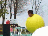 Japan Funny Lemon Jumping GIF