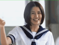 Japan Masami Nagasawa School Girl GIF