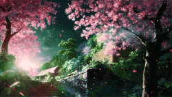 Japan Tumblr Flower Falling Petals GIF