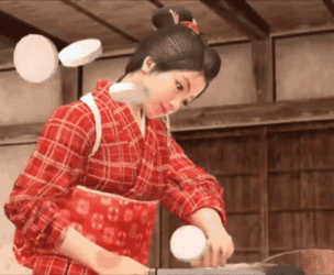 Japanese Girl Fast Chop GIF