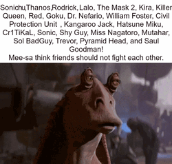 Jar Jar Binks Head Shake GIF