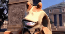 Jar Jar Binks Marching  GIF