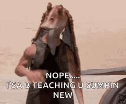 Jar Jar Binks Nope GIF
