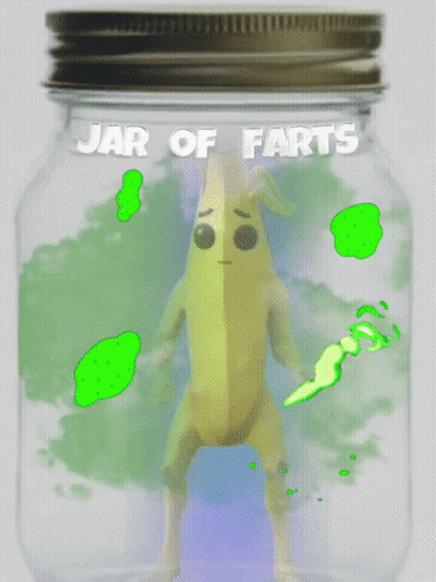 Jar Of Farts With Banana GIF