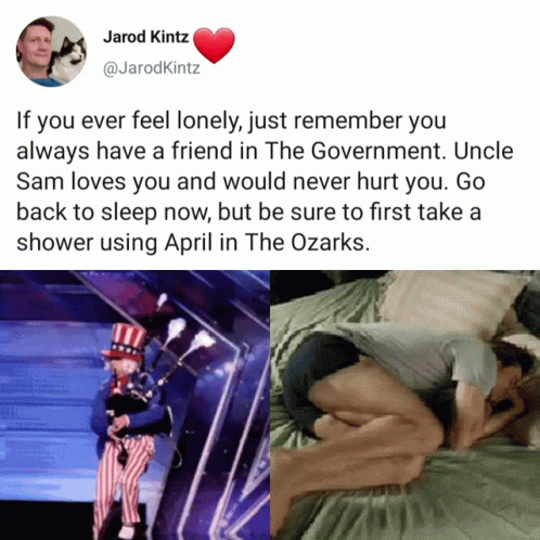 Jarod Kintz Tweet About Government As Friend GIF