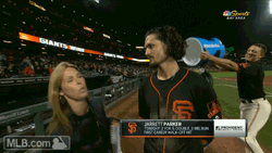 Jarrett Parker Drenched With Water GIF