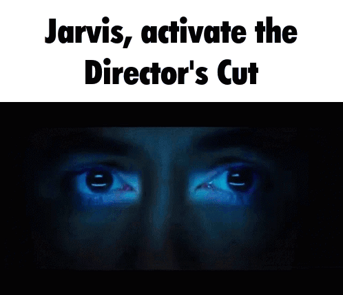 Jarvis Activates Director's Cut Blue Light GIF