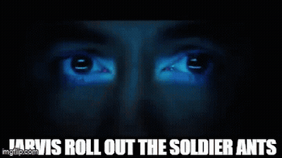 Jarvis Roll Out The Soldier Ants GIF