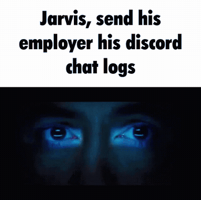 Jarvis Send His Employee His Discord Chat Logs GIF