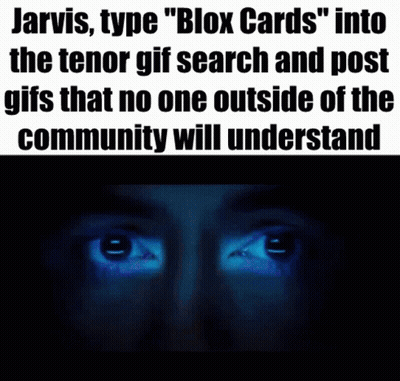 Jarvis Typing Blox Cards GIF