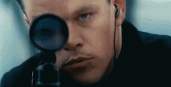 Jason Bourne Aiming His Gun GIF