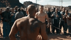 Jason Bourne Punching A Man Down GIF