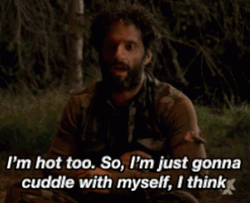 Jason Mantzoukas All By Myself Cuddle GIF