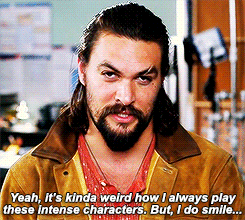 Jason Momoa Cute Akward Smile GIF