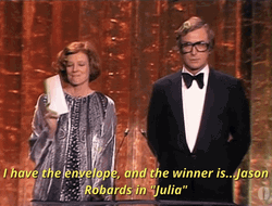 Jason Robards Michael Caine Presenters GIF