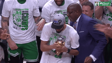Jason Tatum Recieve The Mvp Trophy GIF