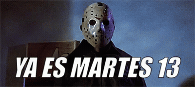 Jason Voorhees Hockey Mask Ya Es Martes 13 GIF