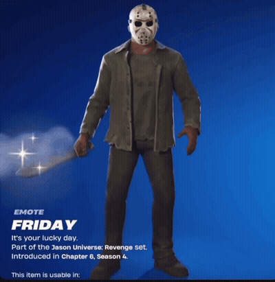 Jason Voorhees Holding Box GIF