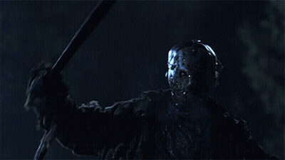 Jason Voorhees Holding Sword GIF