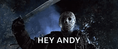 Jason Voorhees Holding Sword In Dark GIF