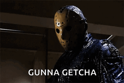 Jason Voorhees In Hockey Mask Holding Knife GIF